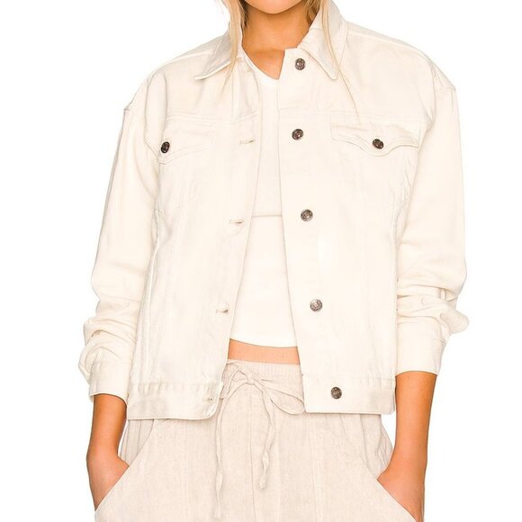 NEW We the Free Jolene Trucker Denim Jacket - Picture 1 of 12
